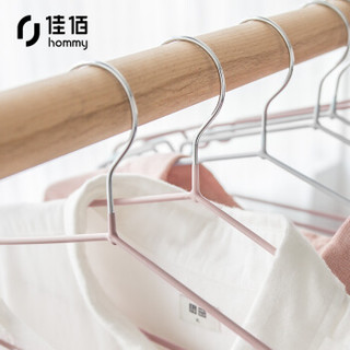 佳佰 衣架40.5cm无痕防滑衣架20只装 衣服架子衣挂衣服撑子 凉晾晒衣架裤架 家用酒店服装店成人衣架 JB4417