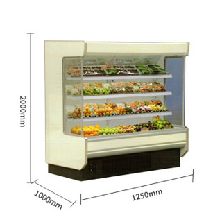 东贝（Donper）风幕柜水果保鲜冷藏柜超市半高商用饮料风冷展示柜立式HL-09FG
