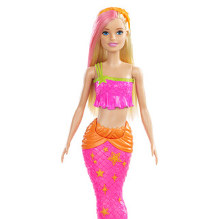 芭比（Barbie）女孩玩具芭比娃娃之水中变色美人鱼 GGG58