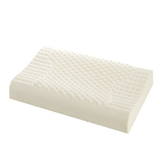 隽优 乳胶枕 泰国进口天然乳胶枕头 人体工学曲线颈椎枕 天然乳胶含量93% 颗粒按摩枕
