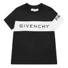 GIVENCHY KIDS 纪梵希 奢侈品童装 19秋冬新款 男童黑白拼色棉T恤 H25138/09B 12+/12+岁/164cm