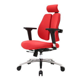 佐盛电脑椅人体工学椅办公椅升降转椅时尚座椅休闲椅 红色