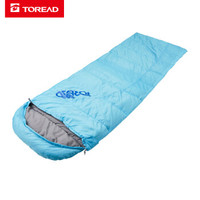 TOREAD 探路者 睡袋成人户外露营旅行冬季保暖室内单人可拼接双人午休隔脏睡袋TECCBK90764天空蓝/右