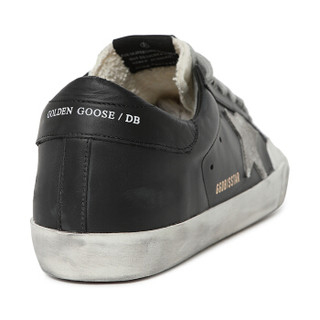 GOLDEN GOOSE 黄金鹅 19秋冬新品 男士黑白拼色灰星牛皮低帮做旧小脏鞋系带休闲鞋 G35MS590.Q59 8/41