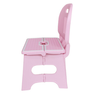 沃特曼WhotMan 儿童折叠凳塑料折叠椅家用小椅子粉色小板凳 自驾游装备9977 厂家直发