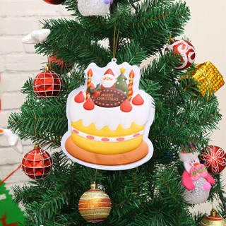 多美忆 圣诞节装饰品圣诞树挂饰儿童圣诞礼物装饰大号彩塑随意挂2个装 圣诞树