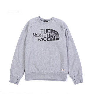 北面休闲卫衣情侣款 TheNorthFace 19秋冬新品户外舒适抓绒长袖 3VUB X8A/灰色 L/175