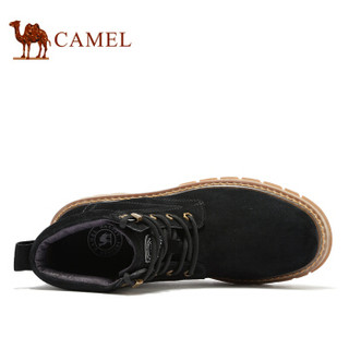 骆驼（CAMEL） 户外中高帮工装鞋男士休闲靴 A942266934 黑色 40