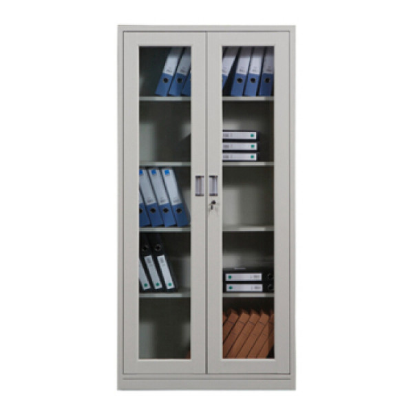 世木杰通体玻璃文件柜g038员工文件资料档案储物柜卷柜