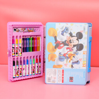 迪士尼（Disney）学生文具礼盒/儿童绘画大礼包72件套绘画套装/美劳派水彩笔/蓝色