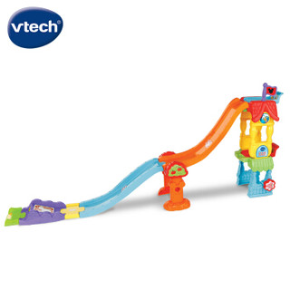伟易达（Vtech）迪士尼米奇双层轨道车 儿童男孩玩具车助力 拼装拼接轨道玩具