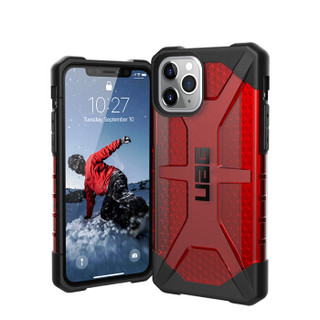 UAG 苹果2019款5.8英寸屏手机 iphone 11 pro保护壳钻石系列，透明红