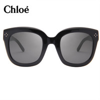 蔻依 Chloe意大利克洛伊太阳镜女款经典板材方框大脸墨镜CE701SK 001 60mm
