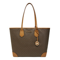 MICHAEL KORS 迈克·科尔斯 迈克 科尔斯 MK 女士EVA系列棕色PVC印花购物袋 30S9GV0T9B BROWN