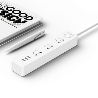 奥睿科（ORICO） 插座USB智能桌面插线板旅行排插拖线板新国标3C认证  XCS系列 白色3A3U