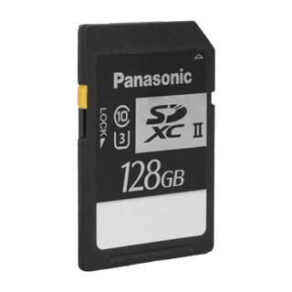 松下（Panasonic）128G SD存储卡 U3 C10 专业级广电级相机摄像机内存卡 4K超高清视频录制 读取速度280MB/S