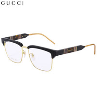 古驰(GUCCI)眼镜框男 镜架 透明镜片黑色镜框GG0605O 001 52mm