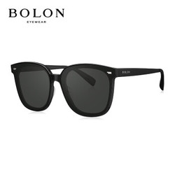 BOLON暴龙眼镜2020年新款偏光太阳眼镜D型板材大框墨镜男女BL3028 C10-深灰色