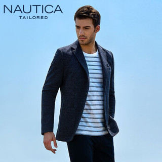 诺帝卡 NAUTICA 2019秋冬新款西装男士抗皱商务时尚单西装保暖外套 NXD96003 灰色 50(175/92A)