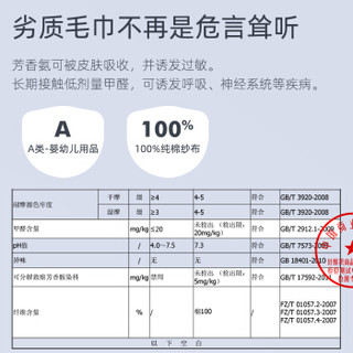 竹之锦 婴儿盖毯 纯棉A类9层纱布婴幼儿包被 加厚高密度儿童浴巾 新生儿被子盖毯 85×85cm 森林王国