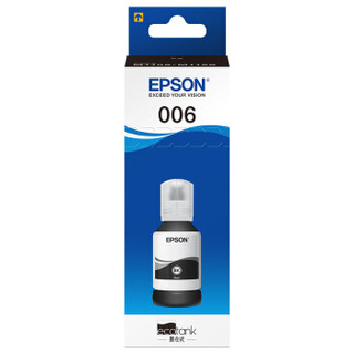 爱普生(EPSON)006黑色墨水瓶（适用Epson M1108/M1128）T03S1 约6000页