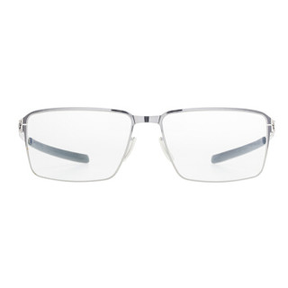ic!berlin 德国进口眼镜框 男士超轻无螺丝无焊接薄纸钢金属眼镜架Jens K/chrome