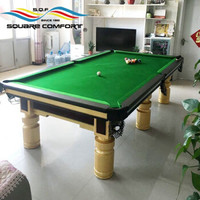 星加坊 中式美式台球桌家用成人标准型黑八桌球台铜配标准版黑8