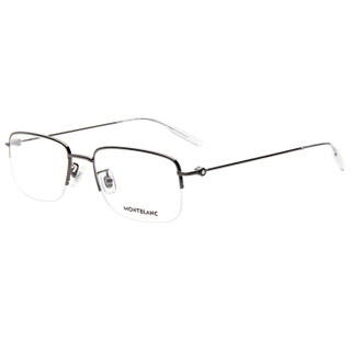 MontBlanc 万宝龙 男女款深枪色镜框深枪色镜腿光学眼镜架眼镜框 MB 0084OK 001 53MM