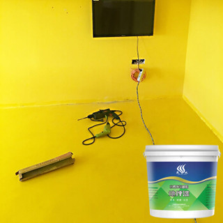晟威环氧地坪漆水泥地面漆厂房车间自流平耐磨地板漆室内家用树脂油漆 1kg 中黄色
