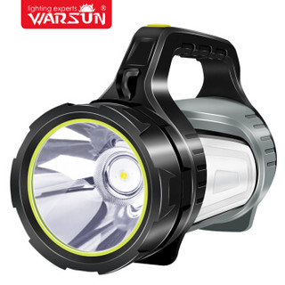 沃尔森 Warsun H881手电筒双侧灯高配版LED强光手电筒充电超亮多功能手提探照灯家用矿灯