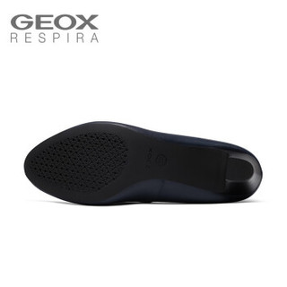 健乐士 GEOX 商务高跟鞋D92T7A000BC 黑色C9999 37