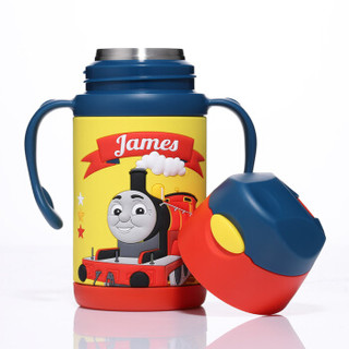 托马斯和朋友(Thomas&Friends)儿童保温杯不锈钢真空双柄吸管杯保温水杯水壶300ml（詹姆士）8238