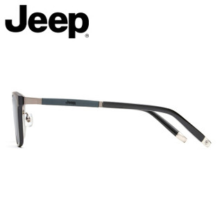 JEEP吉普半框磁铁套镜男偏光太阳镜夹片可配防蓝光近视眼镜钛眼镜框 JEEPT7035-M3 框+蔡司1.50防蓝光镜片