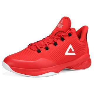 匹克（PEAK）男子篮球鞋低帮减震耐磨稳定支撑球鞋运动鞋 DA810711 大红 40码