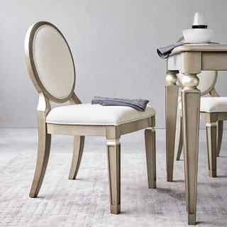 佳佰X木挚所集Savannah美式轻奢餐桌椅组合实木脚小户型长方形六人饭桌