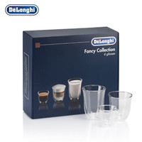 德龙（Delonghi）咖啡机  中空杯 隔热玻璃水杯 60ml 190ml 220ml 6只装 双层玻璃杯礼盒装