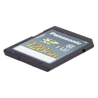 松下（Panasonic）128G SD存储卡 U3 C10 广电级专业相机摄像机内存卡 4K超高清视频录制 读取速度95M/S