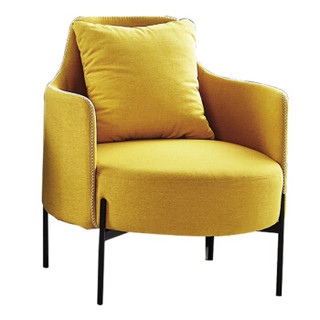 赢寸间 休闲办公沙发现代简约沙发椅绒布沙发单人沙发椅