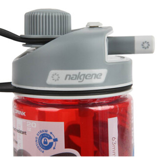 乐基因（nalgene）塑料太空杯560ml多功能系列吸嘴运动水瓶 红色1790-5020