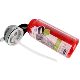 乐基因（nalgene）塑料太空杯560ml多功能系列吸嘴运动水瓶 红色1790-5020
