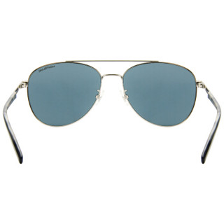 MontBlanc 万宝龙 男女款银色镜框灰蓝色镜片眼镜太阳镜 MB 0081SK 004 61MM