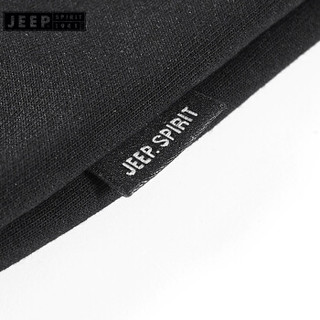 吉普（JEEP）卫衣男圆领套头2019年秋冬新品休闲男士上衣外套FSMS1145 黑色 XL