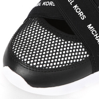MICHAEL KORS 迈克 科尔斯 MK 女士黑色牛皮织物拼接休闲鞋 43T8SUFS2D BLACK 6