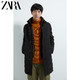 ZARA新款 00706371800 男装棉服科技面料大衣外套