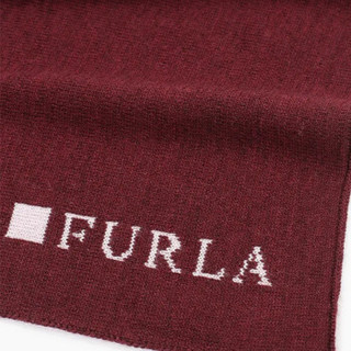 芙拉 Furla FW19MAIN 女士 绵羊毛 深红色 EVA系列 长围巾披肩166X 26 1031613