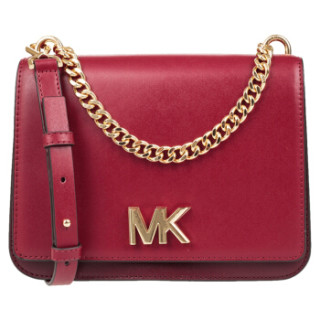 michael kors 迈克·科尔斯 mk女包 mott系列皮质栗红色单肩斜挎包 30
