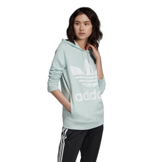 阿迪达斯 ADIDAS 三叶草 女子 三叶草系列 TREFOIL HOODIE 运动 卫衣 ED7503 S码