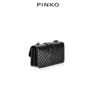 PINKO2019秋冬新品衍缝迷你飞鸟包燕子包1P21K0Y5V1