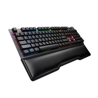 威刚 XPG召唤者 机械键盘 电竞游戏键盘 有线电脑键盘 104键RGB幻彩混光 宏编程 腕托 Cherry樱桃青轴
