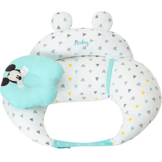 迪士尼(Disney)母婴 婴儿哺乳枕头 坐月子喂奶枕多功能护腰哺乳垫喂奶神器几何蓝20804015